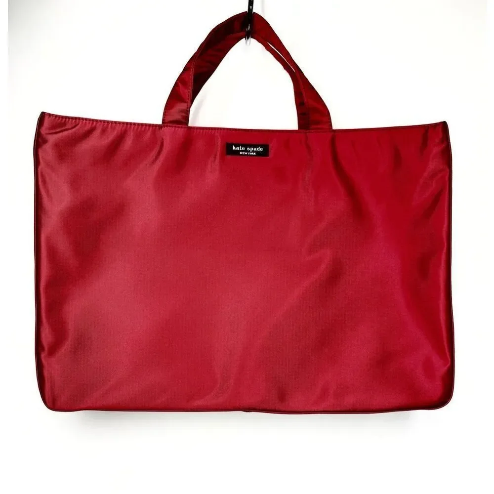 Kate Spade Adriana Cranberry Laptop Briefcase Nylon Bag NWT Rare